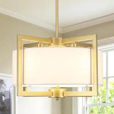 NEW: Large 4-Light Adjustable Farmhouse Chandeliers, View more