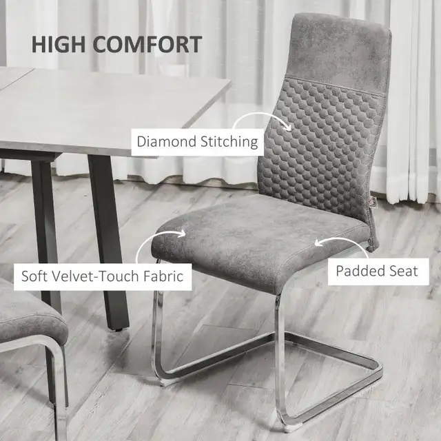 Microfibre anti-scratch dining Chair High Back Accent Chair  in Chairs & Recliners in Markham / York Region - Image 4