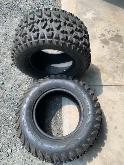 Tires off a 2024 side by side Have approx 25km on them before being removed Date code on all tires a...