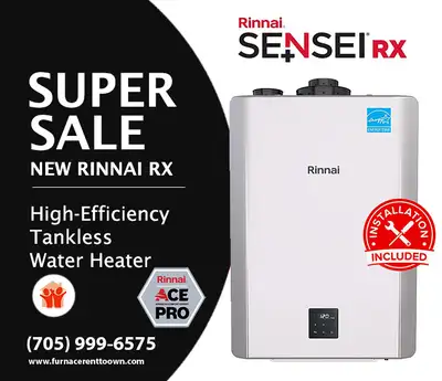 Upgrade to TANKLESS Water Heater $47.99 - 12 Months No Payment, View more