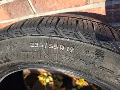 235 55 19 All Season Tires(4) Still good tread life left Contact Steve 613 328 2220