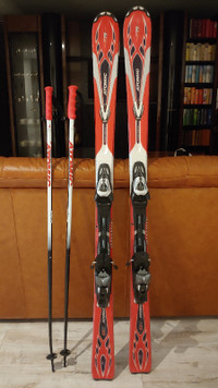 Men's skis, boots and poles for sale