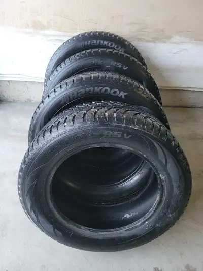 4 Hankook Winter iPike RS-V Tires for Sale. **225/60/R18** Great Condition. (8/32") 75% Tread Remain...