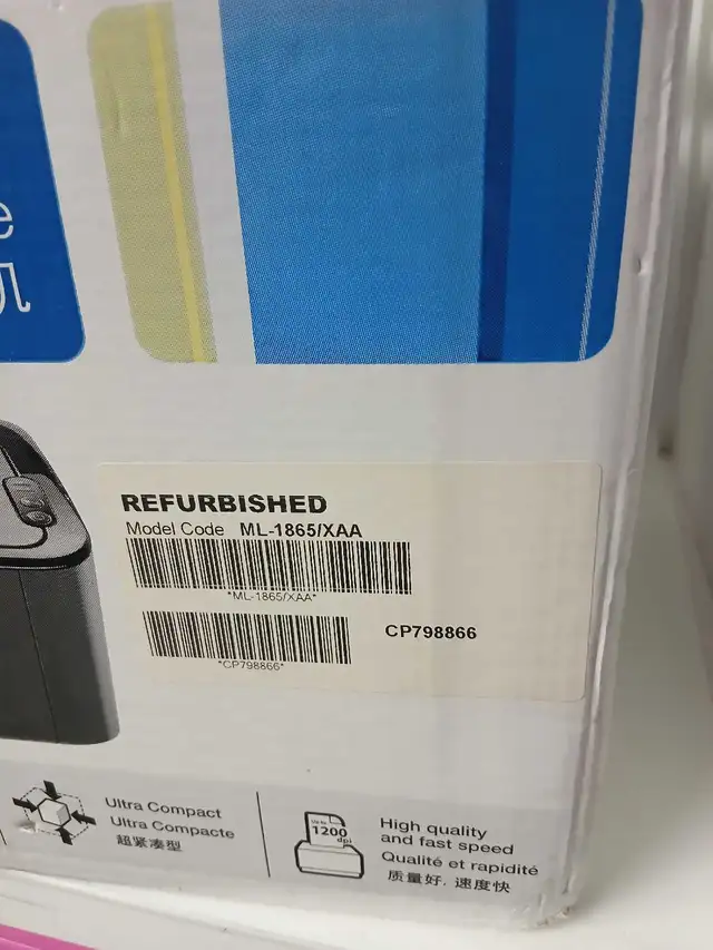 Samsung laser printer ML-1865 in Printers, Scanners & Fax in London - Image 3