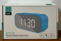 Digital Alarm Clock for Bedroom / Office, with Bluetooth speaker