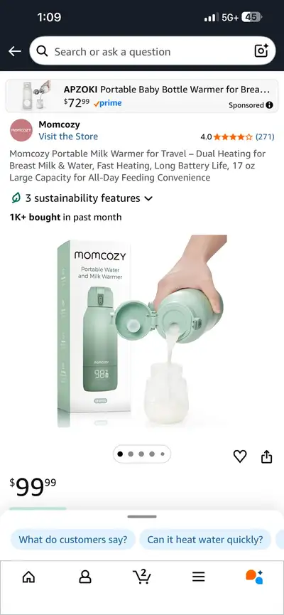 Momcozy Milk Warmer, View more