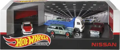 New in Package Hot Wheels Premium Collectors Nissan Set, View more