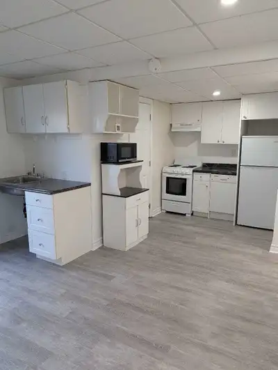 Beautiful bachelor apartment that’s bright with backyard access Brand new renovations, ceiling, floo...