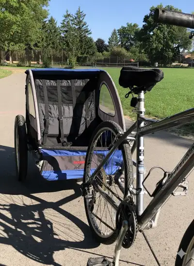 Schwinn two-seat bike trailer, View more