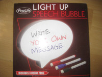 Light Up Speech Bubble. Mini cute Handwriting LED Sign Board