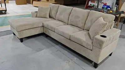 Corduroy Sectional Sofa, View more