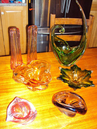 Vases en verre soufflé