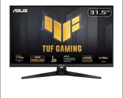 ASUS TUF 31.5" WQHD 1440p 170Hz 1ms VA LED FreeSync Gaming Moni, View more