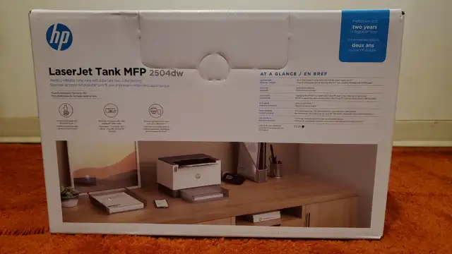 HP Laserjet Tank 2504dw Laser Printer, Brand new sealed in Printers, Scanners & Fax in City of Toronto - Image 2