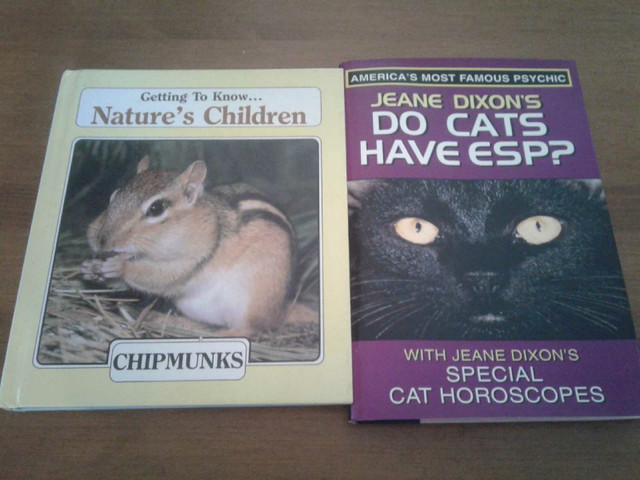 Set of Animal Books - Chipmunk, Beavers & Cats PORCH PICK UP  in Children & Young Adult in Owen Sound
