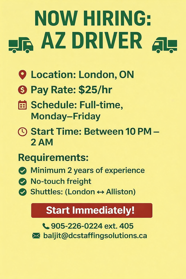 AZ DRIVER- ETOBICOKE, ON in Drivers & Security in Mississauga / Peel Region - Image 4