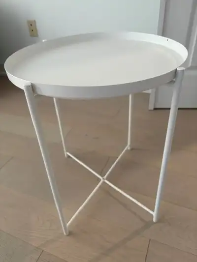 GLADOM White Tray Table from IKEA, View more