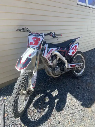 I have a nice 2014 crf250r for sale it has arc levers,renthal bars, newer rear tire fronts not bad....