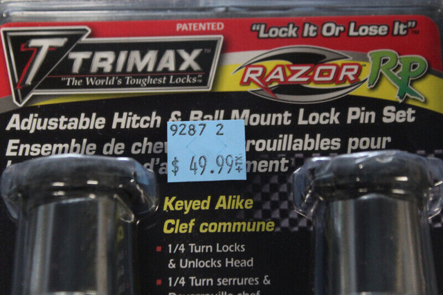 Trimax Razor RP Lock Set (#9287) in Boat Parts, Trailers & Accessories in City of Halifax - Image 2