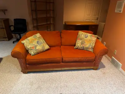 Orange couch, View more