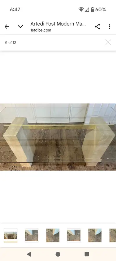 Artedi Marble Glass Dining Table made in Italy, View more