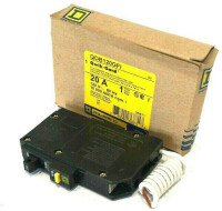 New    GFCI Breakers Square D QOB1 20GFI Bolt On, 20A, 1 Pole