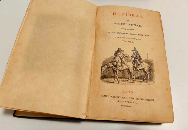 1847 Hudibras by Samuel Butler - 2 Volumes book set in Comics & Graphic Novels in Mississauga / Peel Region - Image 3