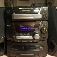 Panasonic SA AK15 Stereo System AM/FM 5 CD Changer Dual Cassette