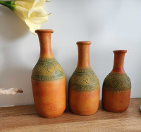 Beautiful clay vases