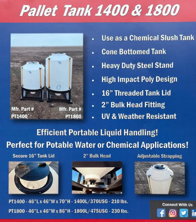 1800L Pallet Tank in Other in Portage la Prairie - Image 3