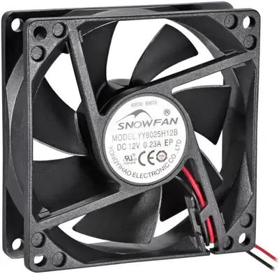 SNOWFAN Authorized 80mm x 80mm x 25mm 12V Brushless DC Cooling F, View more