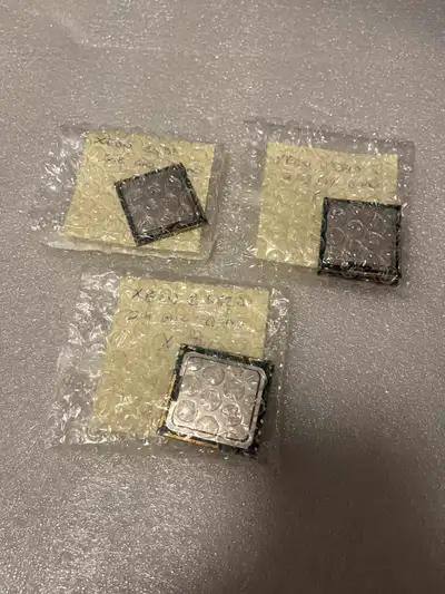 Hello, Selling a bundle of CPUs no longer needed, all are fully functional no issues, working pulls...