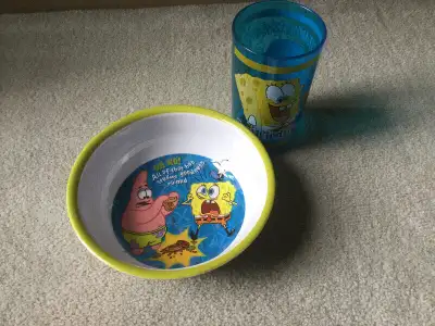 SPONGEBOB MELAMINE BOWL AND CUP, View more
