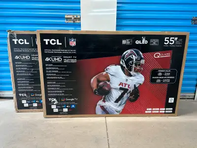 55” TCL QLED GOOGLE SMART TV - 1 YR TCL WARRANTY , View more