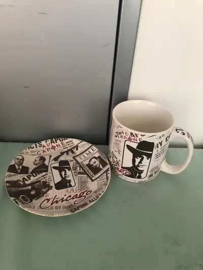 Al Capone Collector 10 oz Mug & 7" Wall Plate - Postcard Factory, View more