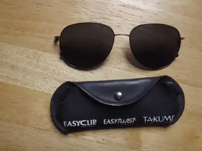 FS: Takumi Magnetic "Easy Clip Sunglasses" with Case, View more
