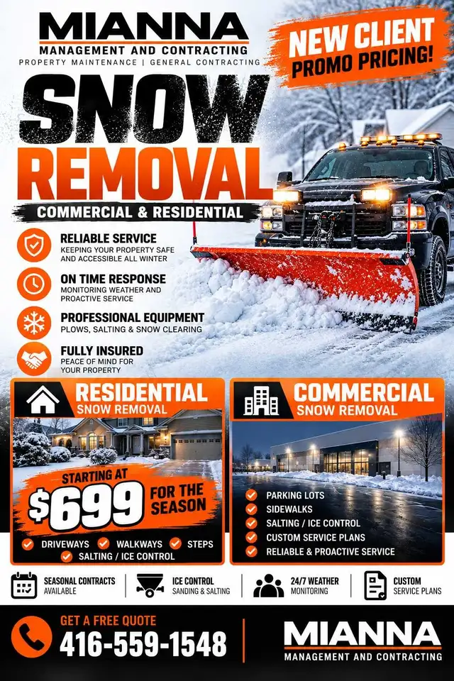 Residential & Commercial Snow Removal | Seasonal Packages