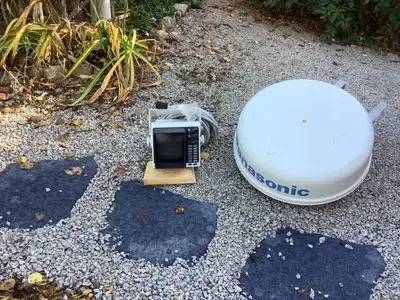 Panasonic Marine Radar dome and display includes operating instructions model KXG8300.