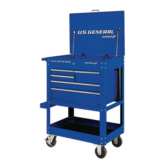 Us General 30 Inch 5 Drawer Mechanics Tool Cart Blue New In Box in Other in Windsor Region - Image 3