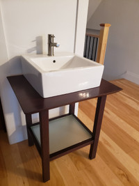 Bath sink and cabinet
