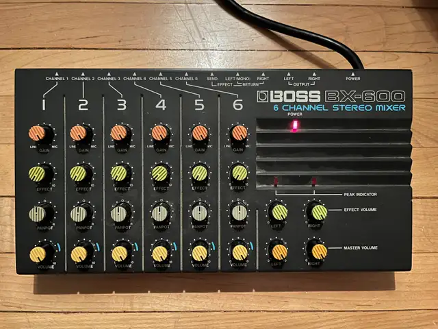 Mixer Boss BX-600 6 channel stereo mixer in Pro Audio & Recording Equipment in Sherbrooke - Image 2