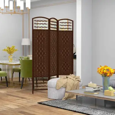 HOMCOM 3 Panel Folding Room Divider, Portable Privacy Screen, Wa, View more