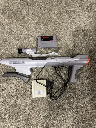 Super Nintendo super scope with sensor and game tested and working $160 firm not negotiable *** must...