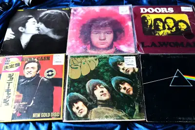 Mon tout dernier lot de vinyles. 8 albums en très bon état, dont deux deux neufs encore scellés. Je...