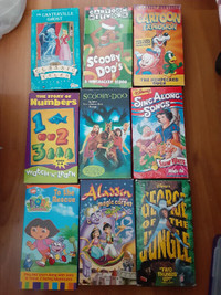 ASSORTED  KIDS VHS TAPES $1 EACH only 4 left
