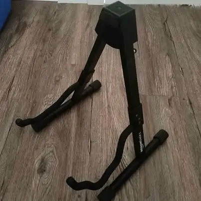 Amazon Basics Folding A-Frame Guitar Stand – Black