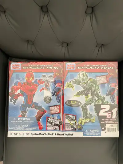 Mega Bloks Spider-Man Techbot & Lizard Techbot, View more
