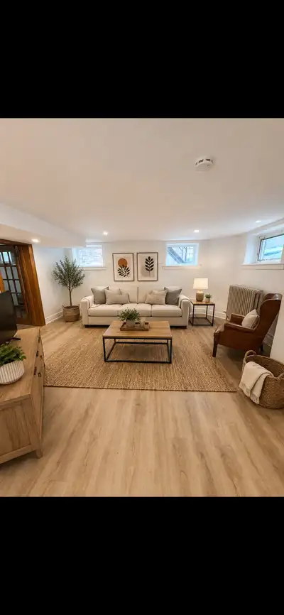 High Park Blvd-Roncesvalles Beautiful Bright Basement high ceilings backyard & laundry. Steps to Ron...
