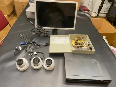 HDCVI Security Cameras with panel, View more