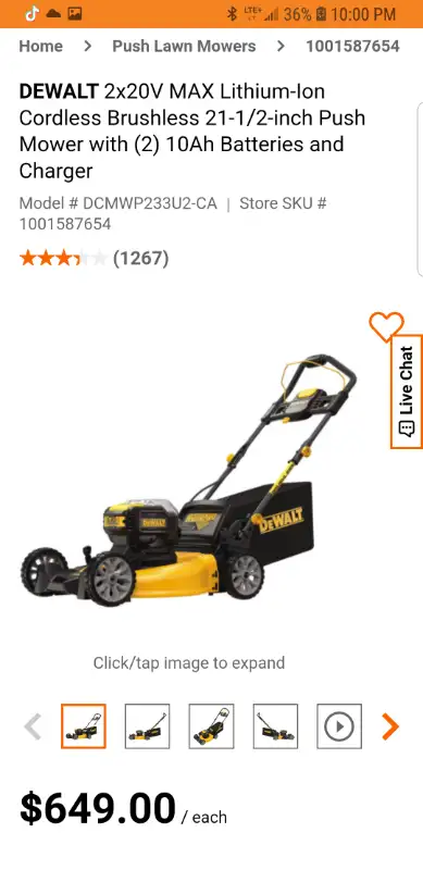 DEWALT push mower ***Brand NEW***, View more